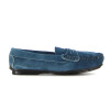 Mocasín Country de Mujer C/antifaz Descarne Azul Jean