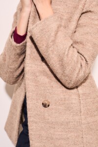 Tapado Boucle Lana Beige Melange