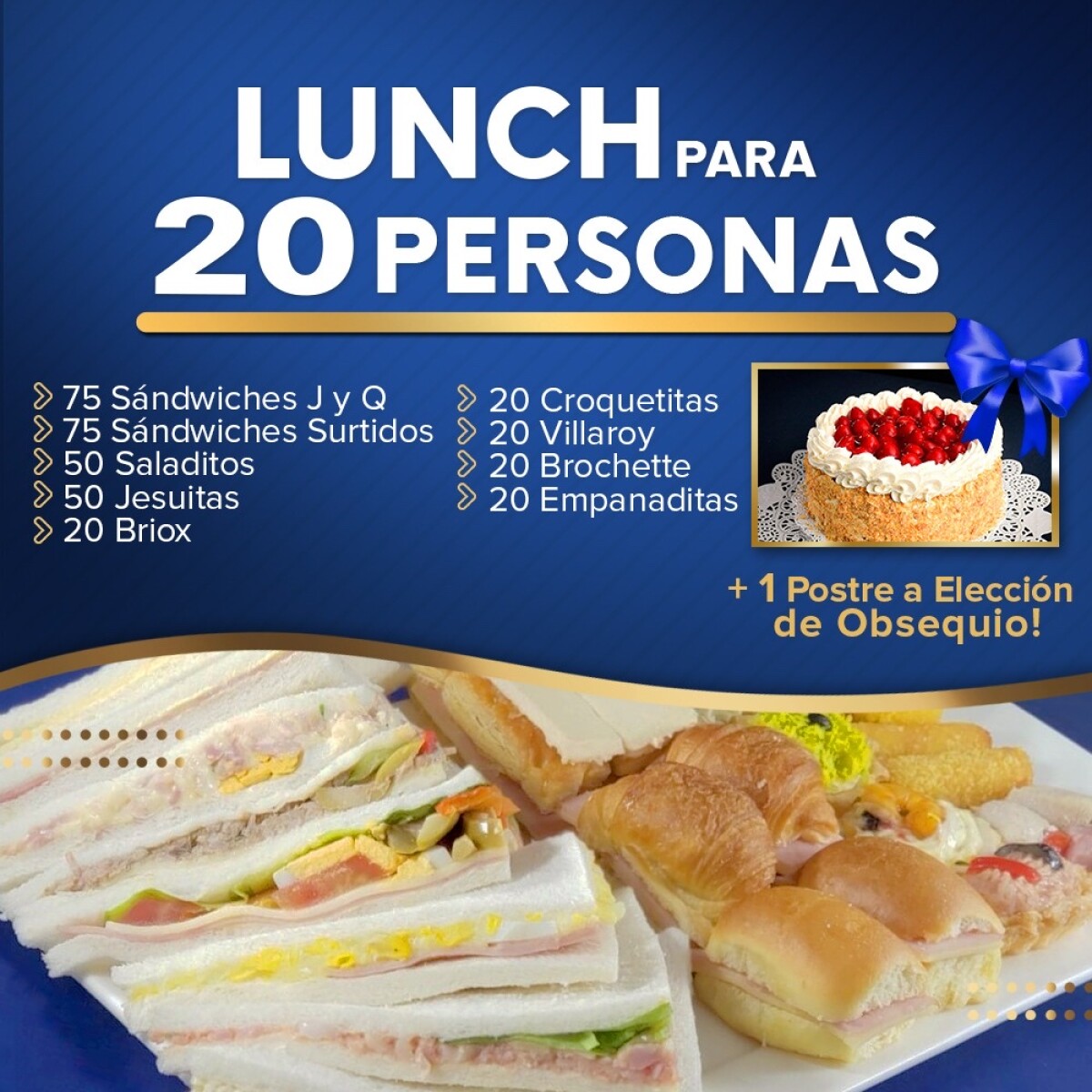 Lunch para 20 personas 