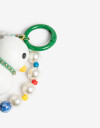Llavero Acrilico Llavero Y Bag Charm De Patito Con Beads - Combinacion Bicolor