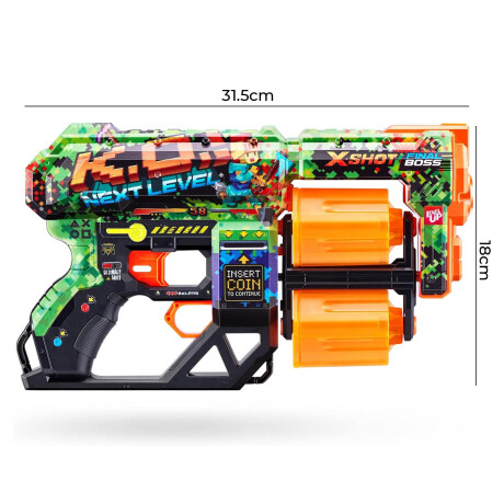 Pistola XShot Skins Dread Lanza C/ 12 Dardos Zuru Verde