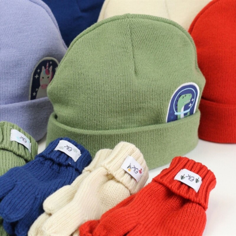 Set gorro con guantes Unicorn