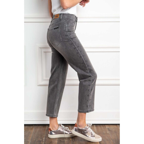 Jean Apliques Denim Gris