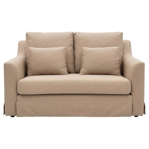 SOFA 2 PUESTOS- CLASSIC SIX CON FLECOS- BEIGE(CD) Unica
