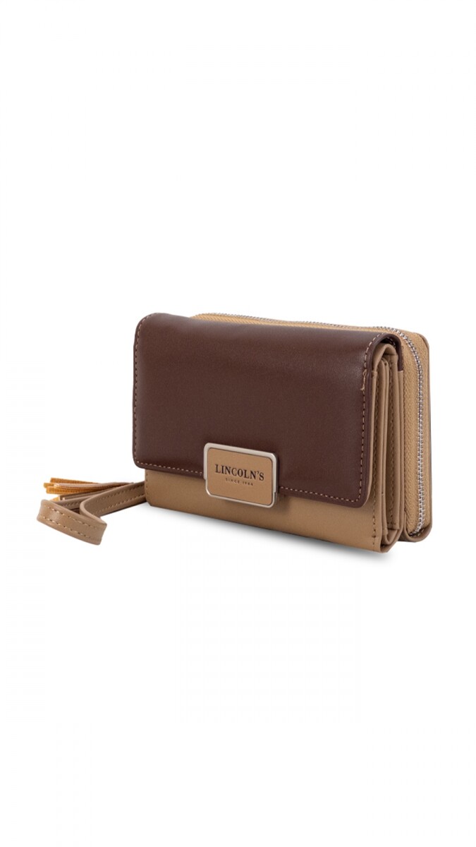 BILLETERA LOLA - COCOA C/TOSTADO 