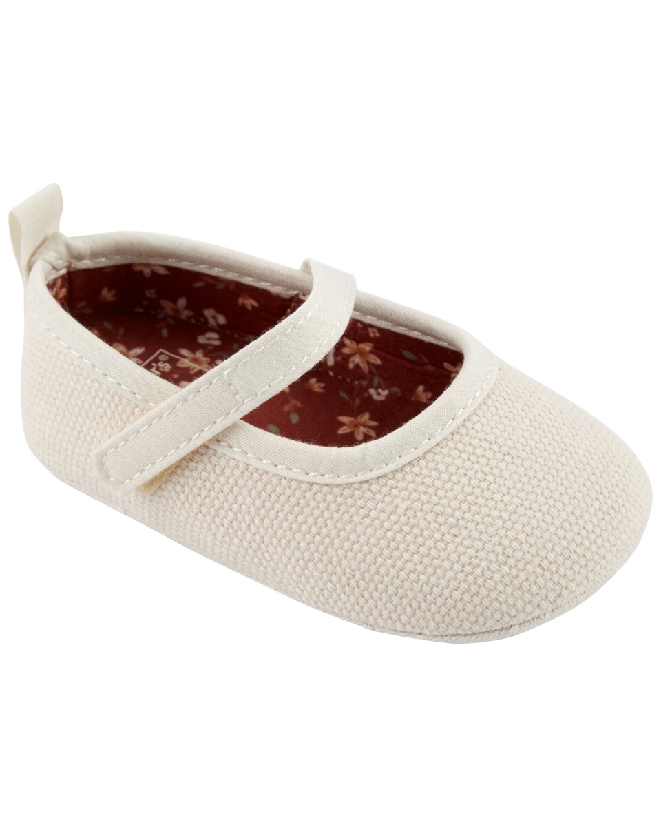 Guillerminas con velcro, blancas 