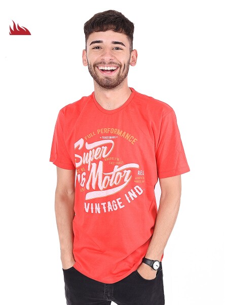 REMERA SUPER MOTOR ROJO