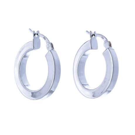 Par de aros de plata 925. Par de aros de plata 925.