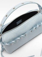 Bolso De Mano Trenzado Con Bandolera azul
