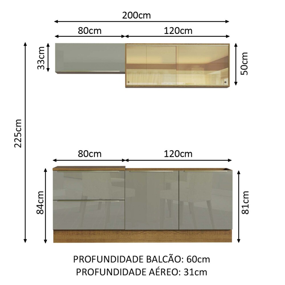 COCINA LUX 200 CM