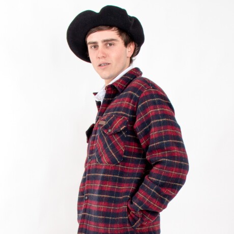 Camisa de Tartán 100% Lana caballero Roja/Azul