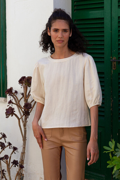 Blusa Delmas Beige