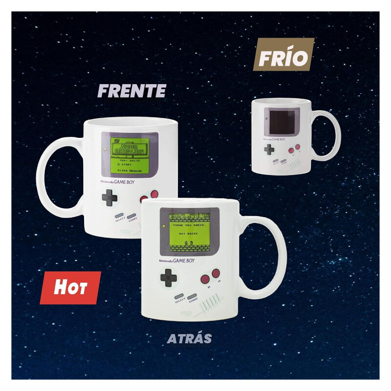 Taza Game Boy que cambia de color con el calor Taza Game Boy que cambia de color con el calor