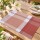Individual PVC 45x30cm Cuadros Rojo