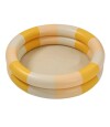 Piscina inflable infantil a rayas 90cm Amarillo