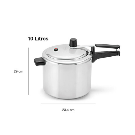 Olla Cacerola a Presión 10Lt Aluminio Pulido Panelux Classic Plateado