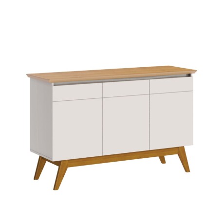 Aparador Classic - 3 Puertas Off White y Natural