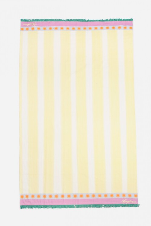 Pareo rayado amarillo