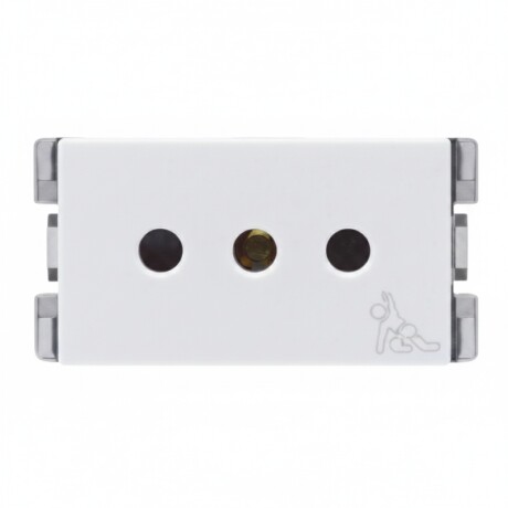 TOMA 2P+T SEGURO - ATENEA Modulo 2P+T Seguro Atenea Blanco