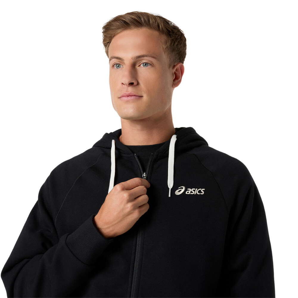 Hoodies Training Asics Logo Fleece Full Zip Hoodie Hombre Performance Black
