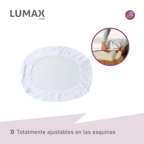 Funda Sábana Protectora Cubre Colchón Impermeable Antialérgica 2 plazas Funda Sábana Protectora Cubre Colchón Impermeable Antialérgica 2 plazas