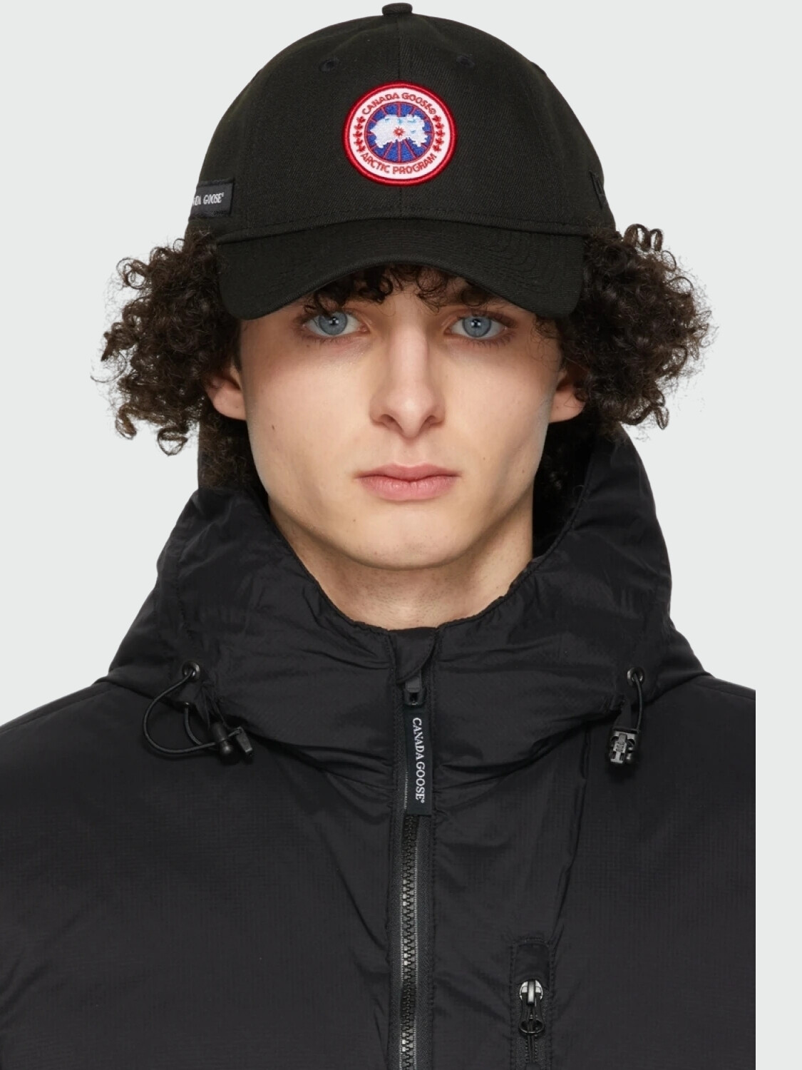 Canada Goose -Gorro de poliéster con visera, Artic disc Negro