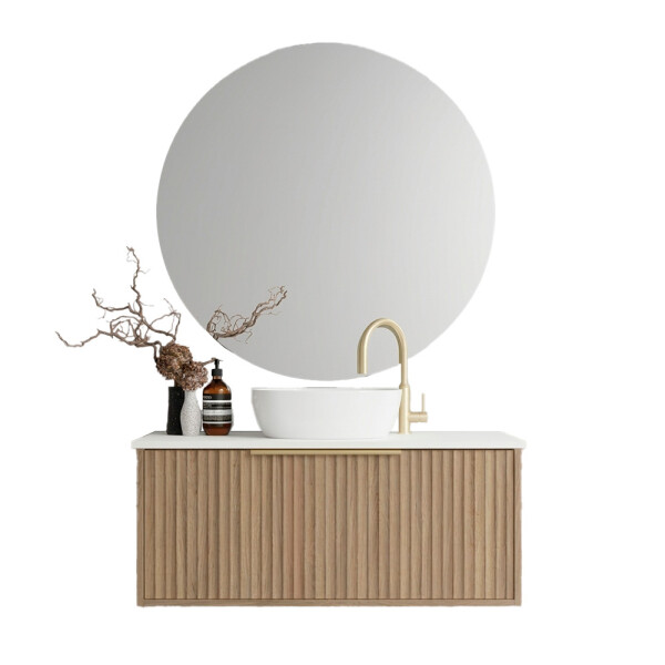 CONJUNTO DE BAÑO HABITARE MODELO SY2006-60W / MUEBLE + BACHA + ESPEJO C/ LUZ LED Conjunto De Baño Habitare Modelo Sy2006-60w / Mueble + Bacha + Espejo C/ Luz Led