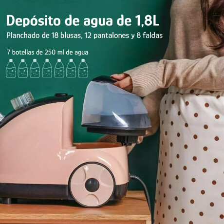 Plancha a Vapor Vertical 2000W Colgador 220V Tanque de 1,8L Rosa
