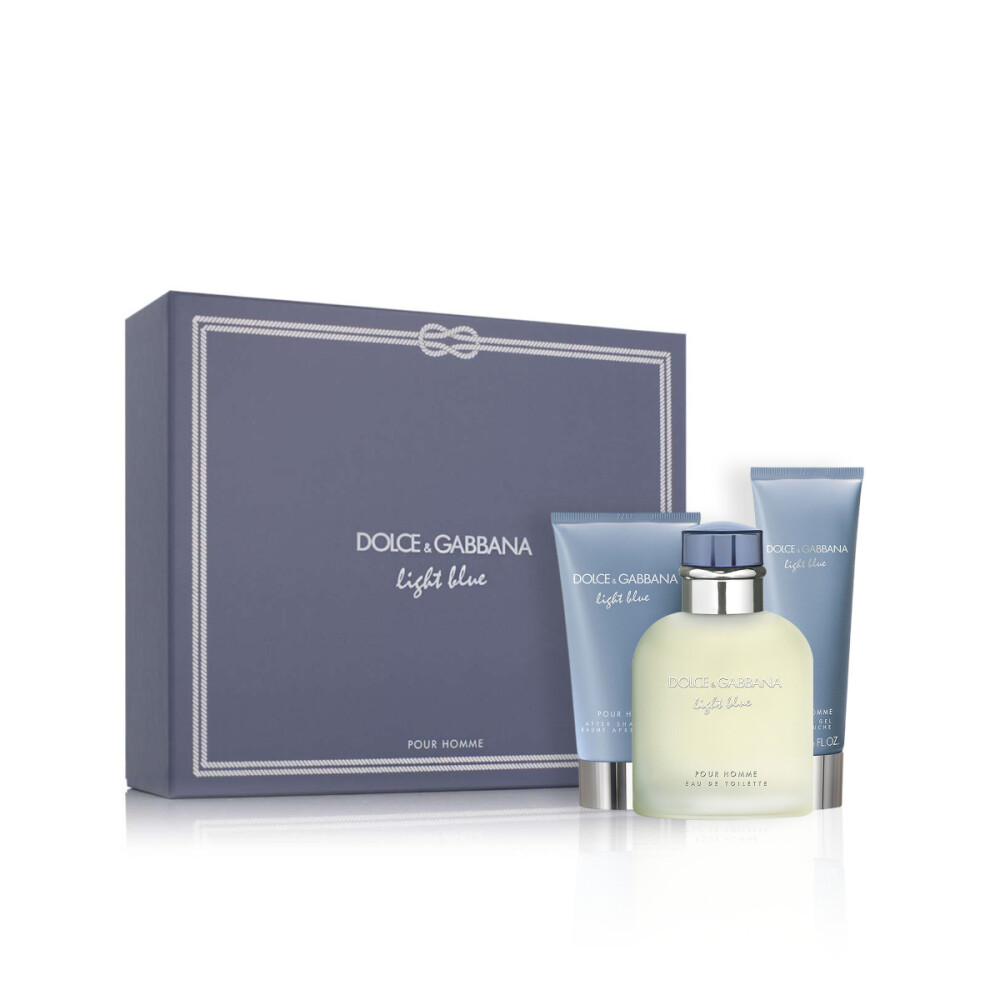 Dolce&Gabbana Light Blue Set Eau de Toilette 125ml + After Shave Balm 75ml + Gel de Ducha 50ml - Masculino Dolce&Gabbana Light Blue Set Eau de Toilette 125ml + After Shave Balm 75ml + Gel de Ducha 50ml - Masculino