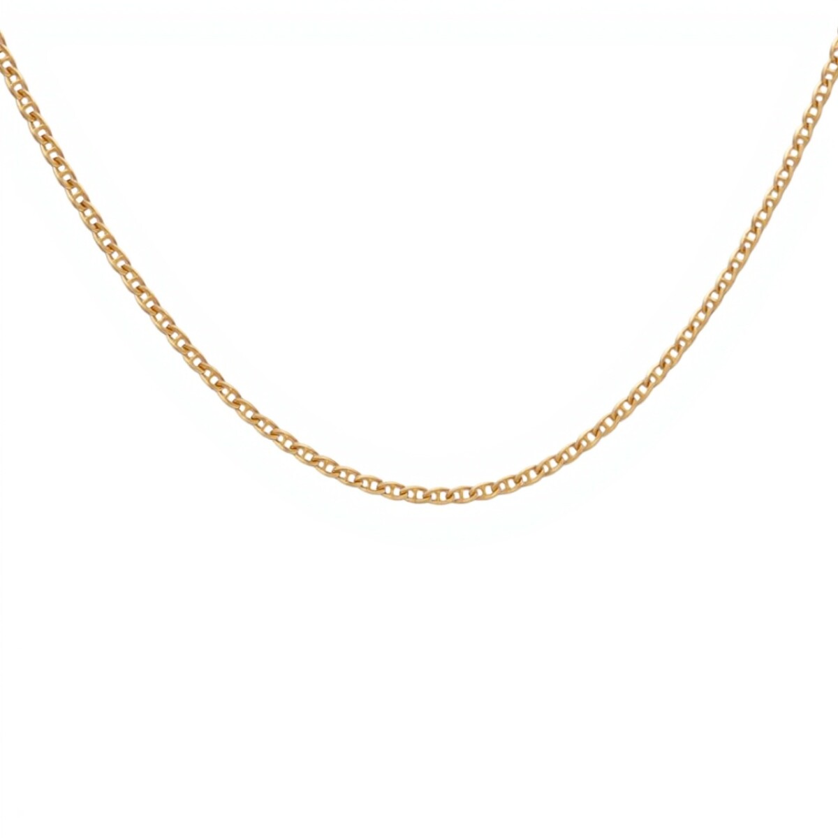 Cadena oro banana con barra - Oro bajo -Sin Piedra - CD8066 - sinpiedra 