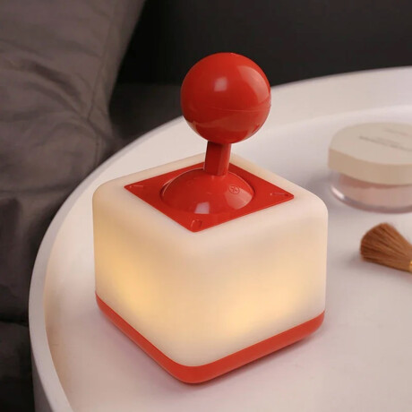 Lámpara LED decorativa en forma de joystick retro Rojo