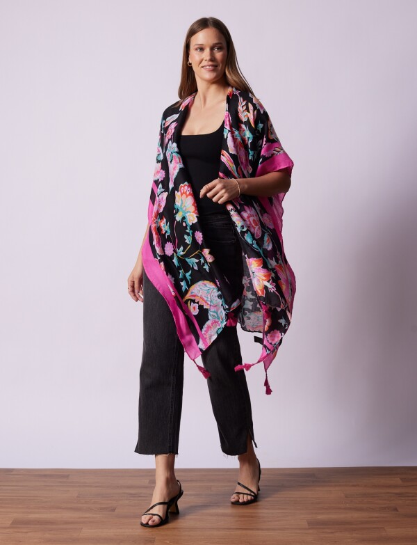 Kimono Print NEGRO/MULTI