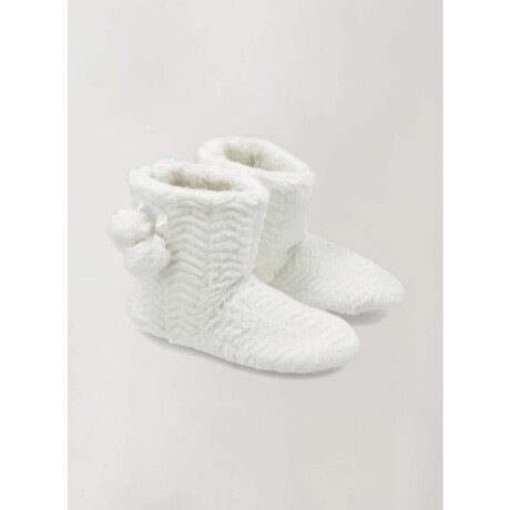 Bota textura Blanco