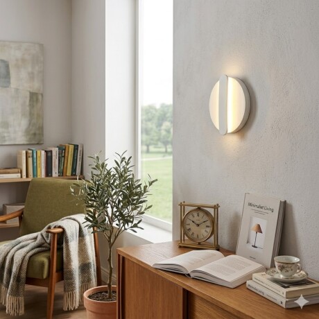 Aplique led circular luz indirecta 9w BLANCO