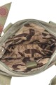 Cartera morral de lona Marrón