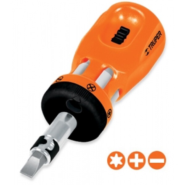 Destornillador C/Matraca Mini 6PTAS Truper Destornillador C/Matraca Mini 6PTAS Truper