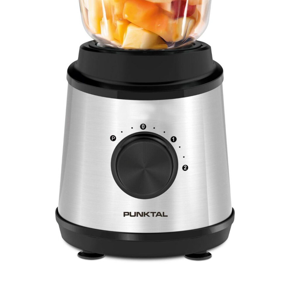 Licuadora - 800W 1,5L Vaso de Vidrio con Pulse - Punktal Licuadora - 800W 1,5L Vaso de Vidrio con Pulse - Punktal