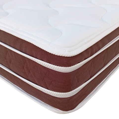 Plaza y Media Sommier Base Box Colchon Maximo Espuma y Doble Pillow Top Reversible 110 x 188 x 28 cm - 130 Kg Plaza y Media Sommier Base Box Colchon Maximo Espuma y Doble Pillow Top Reversible 110 x 188 x 28 cm - 130 Kg