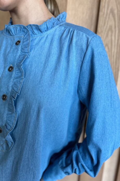 Blusa Sur Denim Celeste