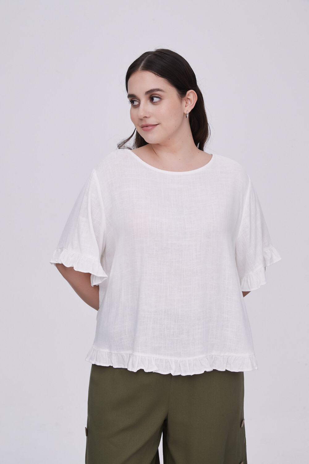 Blusa Abbas Marfil / Off White