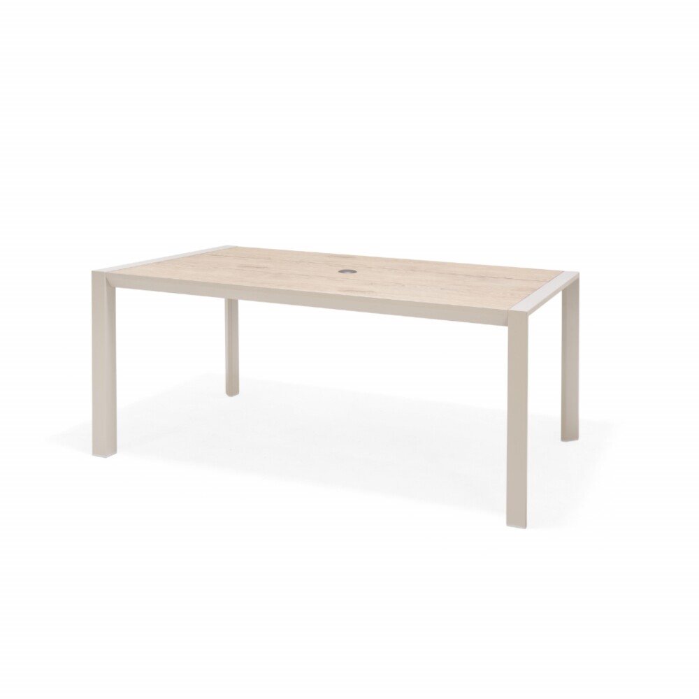 Mesa De Aluminio Para Jardín - Urbanite - 160x90 Beige
