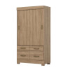 PLACARD B25 2 Puertas Corredizas 4 Cajones Canela N/A