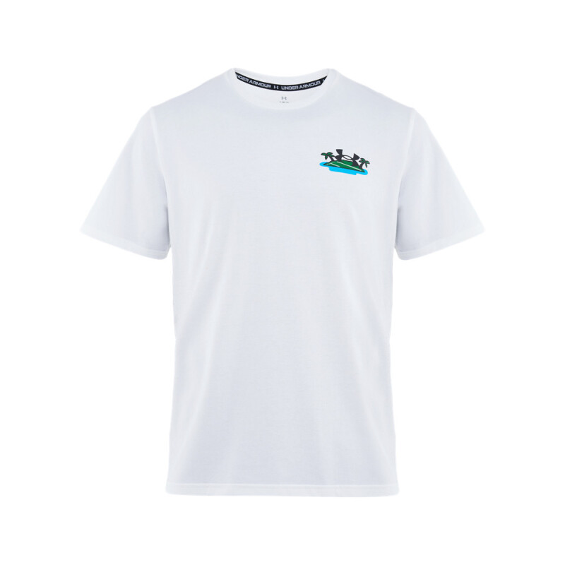 UA M 60/40S FTBL VACATION SS-BLU WHT-100