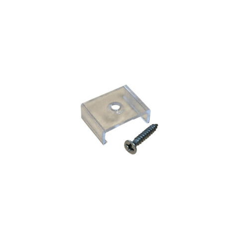 Kit grampa + tornillo para aplicar perfil LED 17x9mm IX1677X