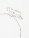 Collares Cortos Metal Collar Corto Delicado Orgánico - Plateado Rodio