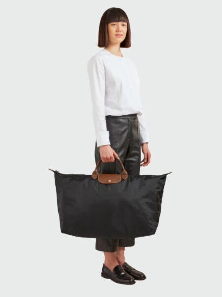 Longchamp -Bolso de viaje plegable con cierre y asa corta, Le pliage 0