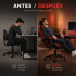 Silla Escritorio Gamer Ergonómica Reclinable Apoya Pies Goldtech Giratoria Silla Escritorio Gamer Ergonómica Reclinable Apoya Pies Goldtech Giratoria