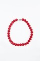 Collar cuentas de nácar rojo