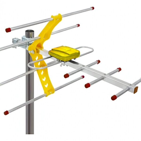 Antena Digital Exterior Soporta Full Hdtv 1080p Tv Canales Color Blanco