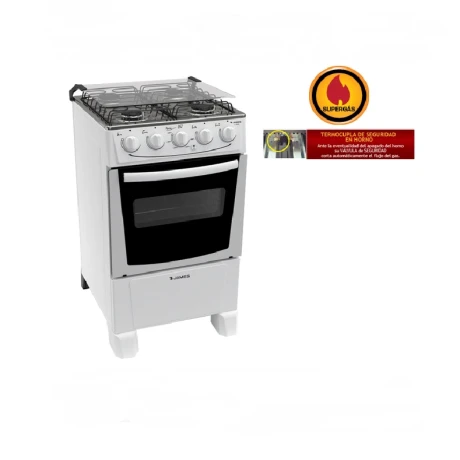 Cocina a Gas 4H James C105B BLANCO